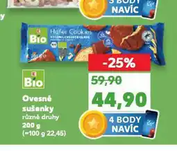 Kaufland Bio ovesné sušenky nabídka