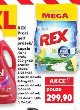 Kaufland Rex prací prostředek nabídka