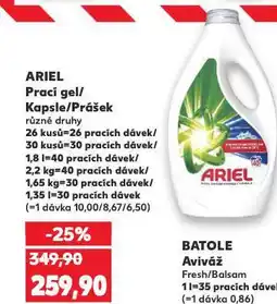 Kaufland Ariel prací prostředek nabídka