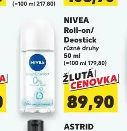 Kaufland Nivea deostick nabídka