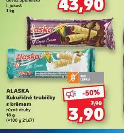 Kaufland Kukuřičné trubičky alaska nabídka