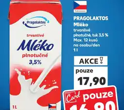 Kaufland Pragolaktos trvanlivé mléko nabídka