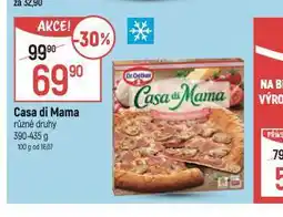 Globus Casa di mama mražená pizza nabídka