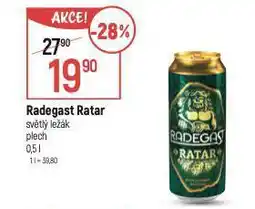 Globus Radegast ratar pivo nabídka