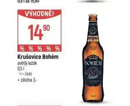 Globus Krušovice bohém pivo nabídka