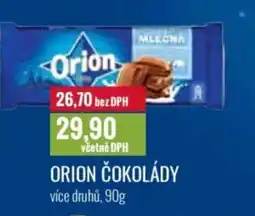 Ratio Orion čokolády nabídka