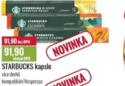 Ratio STARBUCKS kapsle nabídka