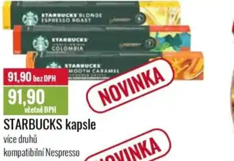 Ratio STARBUCKS kapsle nabídka