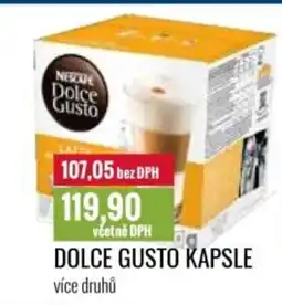Ratio Dolce Gusto kapsle nabídka