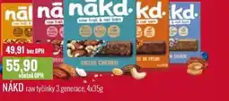 Ratio NÁKD raw tyčinky nabídka