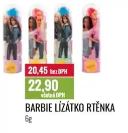 Ratio Barbie lízátko rtěnka nabídka