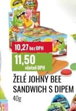 Ratio Želé Johny bee sandwich s dipem nabídka