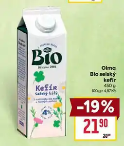 Billa Olma Bio selský kefír 450 g nabídka