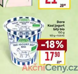 Billa Dora Kozí jogurt bílý bio 150 g nabídka