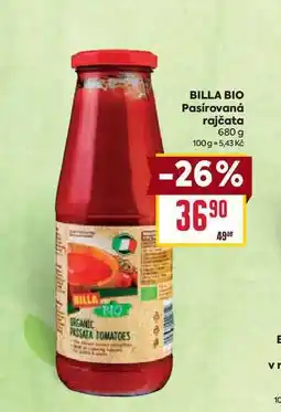 Billa BILLA BIO Pasírovaná rajčata 680 g nabídka