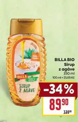 Billa BILLA BIO Sirup z agáve 350 ml nabídka