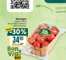 Billa BIO Rajče balení, 250 g nabídka