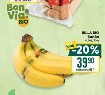 Billa BILLA BIO Banán volný, 1 kg nabídka