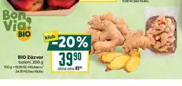 Billa BIO Zázvor balení, 200 g nabídka