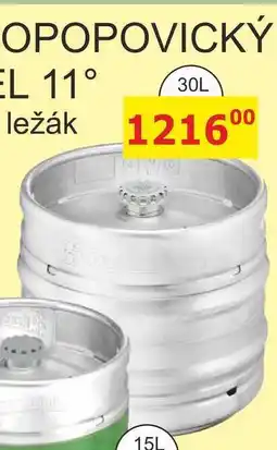 BENE Nápoje Velkopopovický Kozel 11°, světlý ležák, sud 30L nabídka