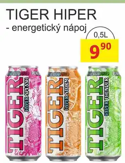 BENE Nápoje Tiger Energy Hiper drink 500ml, vybrané druhy nabídka