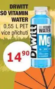 BENE Nápoje DRWITT SO VITAMIN WATER 0,55 L PET nabídka