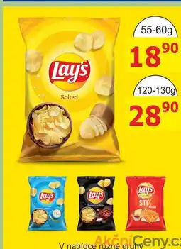 BENE Nápoje Lay's chips 60g, vybrané druhy nabídka
