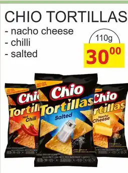 BENE Nápoje Chio Tortillas Kukuřičný snack 110g, vybrané druhy nabídka