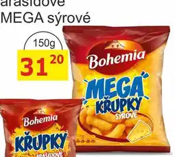 BENE Nápoje Bohemia MEGA KŘUPKY SÝROVÉ 150g nabídka