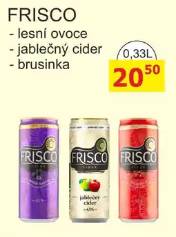 BENE Nápoje Frisco míchaný nápoj 330ml, plech různé druhy nabídka