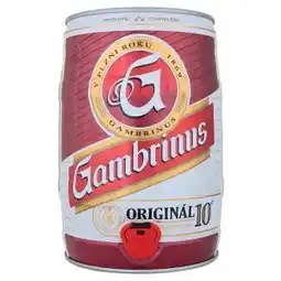 BENE Nápoje Gambrinus Originál 10 pivo výčepní světlé soudek 5l nabídka