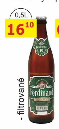 BENE Nápoje Ferdinand světlé výčepní pivo 0,5l filtrované nabídka