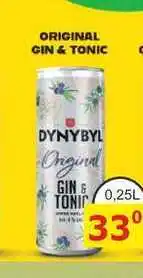 BENE Nápoje DYNYBYL Original GIN & TONIC 0,25L míchaný nápoj nabídka