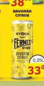 BENE Nápoje FERNET STOCK BAVORÁK CITRUS 0,25L míchaný nápoj nabídka