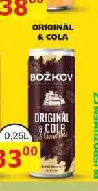 BENE Nápoje BOŽKOV ORIGINAL & COLA 0,25L míchaný nápoj nabídka