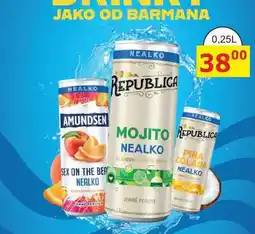 BENE Nápoje BOŽKOV REPUBLICA MOJITO NEALKO 0,25L míchaný nápoj nabídka