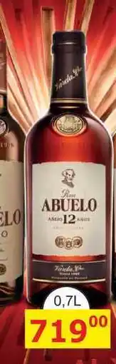 BENE Nápoje Ron Abuelo Anejo 12y 0,7l 40% nabídka