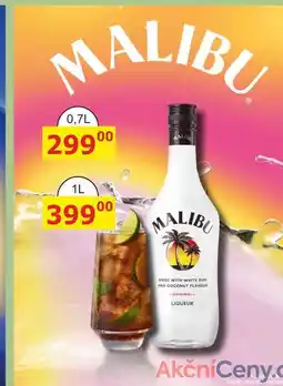 BENE Nápoje Malibu Original likér na bázi rumu s kokosovou příchutí 1l nabídka