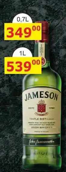 BENE Nápoje AMESON EST 1700 TRIPLE DISTILLED IRISH WHISKEY John faucesonthen nabídka