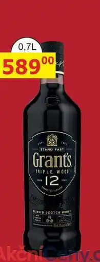 BENE Nápoje Grant's Triple Wood 12y 0,7l 40% nabídka