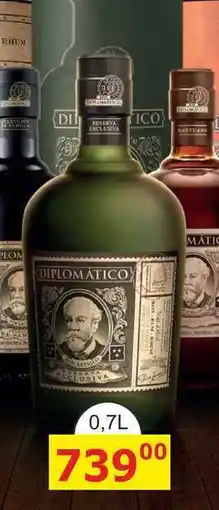 BENE Nápoje Diplomatico Reserva Exclusiva 0,7l 40% nabídka