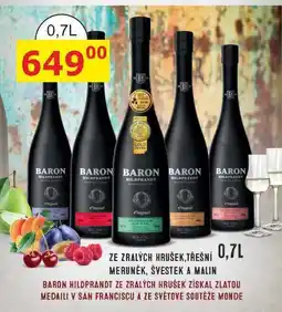 BENE Nápoje Baron Hildprandt Zralá Meruňka 0,7l 40% nabídka