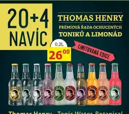 BENE Nápoje THOMAS HENRY Tonic Water 0,2l nabídka