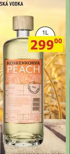BENE Nápoje Koskenkorva Peach vodka 1l nabídka