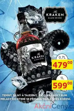 BENE Nápoje KRAKEN BLACK SPICED RUM 0,7l nabídka