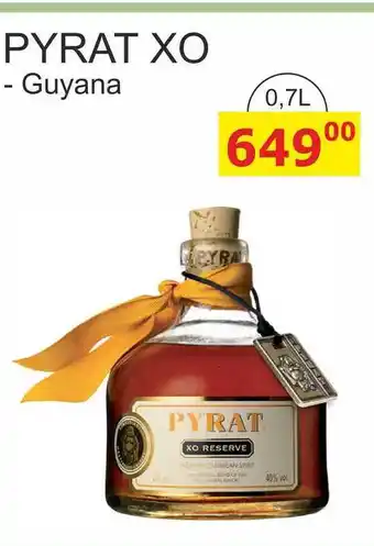 BENE Nápoje PYRAT XO - Guyana 0,7L nabídka