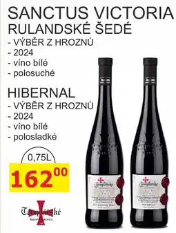 BENE Nápoje Templářské sklepy 0,75l SANCTUS VICTORIA RULANDSKÉ ŠEDÉ nabídka