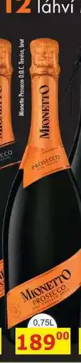 BENE Nápoje Mionetto Prosecco D.O.C. Treviso, brut 0,75l nabídka