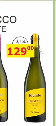 BENE Nápoje RIUNITE PROSECCO - Spago 0,75L nabídka