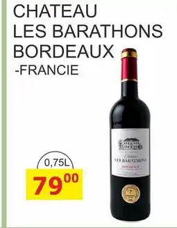 BENE Nápoje CHATEAU LES BARATHONS BORDEAUX -FRANCIE 0,75L nabídka